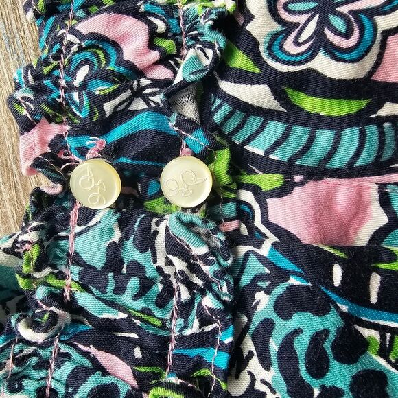 Lilly Pulitzer Blue Sundress with Flutter Cap Sleeves - Picture 2 of 7